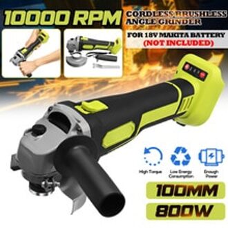 Voor Makita 18V 100Mm Borstelloze Cordless Impact Hoek Grinder Diy Gereedschap Elektrische Polijsten Slijpmachine Zonder Batterij