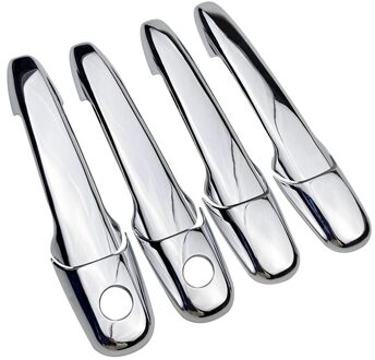 Voor Mazda 2 3 5 6 2004 RX-8 CX-7 CX-9 Ford Fusion Mustang Lincoln Mkx Auto Chrome Exterieur deurgreep Cover Trim Stickers 2 Keyholes