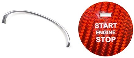 Voor Mazda Cx-5 Cx5 Dashboard Panel Trim Cover Bezel Strip & Auto Motor Start Knop Sticker