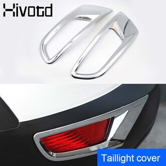 Voor Mazda CX3 CX-3 Abs Chrome Voorkant Onderkant Foglight Oogleden Cover Mistlamp Brow Wenkbrauw Strip Bumper Trim accessoires 2stk Rearlight