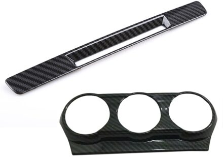 Voor Mazda CX3 Middenconsole Carbon Fibre Liquid Crystal Sn Trim & Airconditioning Outlet Panel Cover