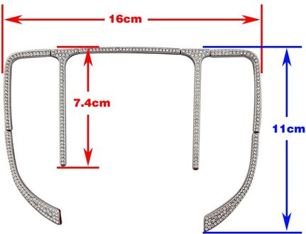 Voor Mercedes Benz C W205 C180 C200 C220 Centrale Console Muis Aanpassen Knop Schakelaar Refit Kunstmatige Crystal Diamond Decal Trim stijl C