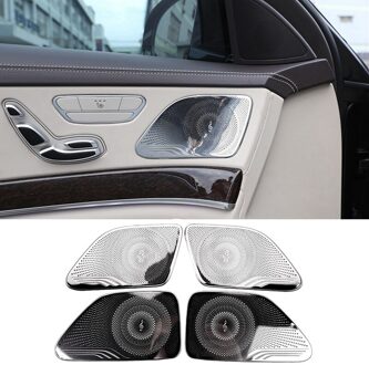 Voor Mercedes Benz S Klasse W222 Auto Roestvrij Stalen Deur O Speaker Tweeters Cover Trim