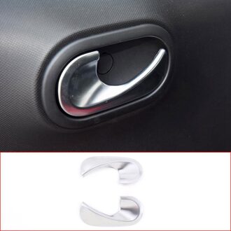 Voor Mercedes Benz Smart 453 Auto Zilver Abs Interieur Deurklink Decoratieve Cover Auto Accessoires