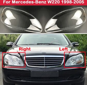 Voor Mercedes-Benz W220 S600 S500 S320 S350 S280 1998-2005 Auto Koplamp Koplamp Clear Lens Auto Shell cover links