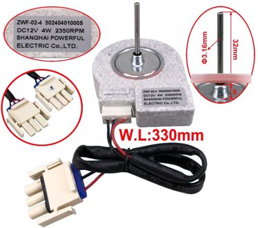 Voor Midea/ Ronshen/ Meiling/Hisense Koelkast Dc Fan Motor ZWF-02-4 50240401000S Vervanging Koelkast Ventilator Motor