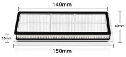 Voor Mijia 1T Filter Mop Doeken Accessoires Robot Stofzuiger Onderdelen Zeer Matched Met De Originele