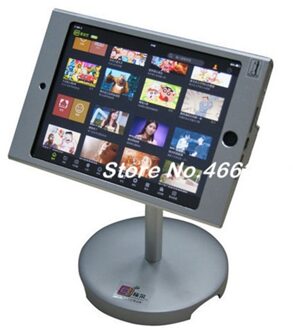 Voor Mini Ipad Bureau Beveiliging Houder Met Safe Metal Box Ondersteuning Display Op Restaurant Tafel Menu Bestellen Lock Apparaat Kiosk pos
