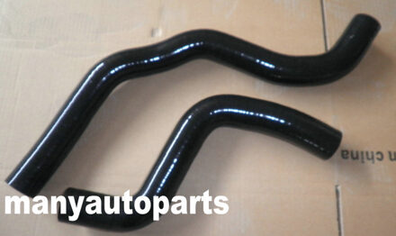 Voor Mitsubishi Lancer Evo 7 8 Silicone Radiator Slang Kits Black Oranje