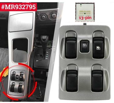 Voor Mitsubishi Na 2003-2005 Voor Driver Side Elektrische Raam Schakelaar Auto Window Master Knop MR932795