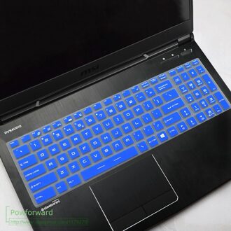 Voor Msi GE75 GT76 Titan/GP75 Luipaard/GF75 Dunne/GE65 Ge 75 Raider/GP65 9se 9sd toetsenbord Beschermer Cover Skin Rotector blauw