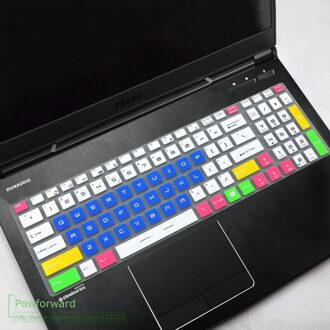 Voor Msi GE75 GT76 Titan/GP75 Luipaard/GF75 Dunne/GE65 Ge 75 Raider/GP65 9se 9sd toetsenbord Beschermer Cover Skin Rotector candyblue