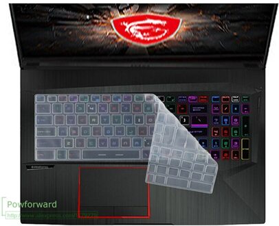 Voor Msi GE75 GT76 Titan/GP75 Luipaard/GF75 Dunne/GE65 Ge 75 Raider/GP65 9se 9sd toetsenbord Beschermer Cover Skin Rotector doorzichtig