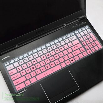 Voor Msi GE75 GT76 Titan/GP75 Luipaard/GF75 Dunne/GE65 Ge 75 Raider/GP65 9se 9sd toetsenbord Beschermer Cover Skin Rotector fadepink