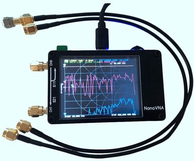 Voor Nanovna Vector Netwerk Analyzer Druk Screen Hf Vhf Uhf Uv 50 Khz-900 Mhz Antenne Analyzer Oplaadbare