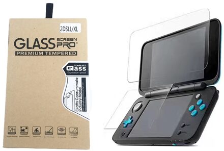 Voor Nintendo 2DS Xl/Ll 2Dsxl 2Dsll Console Beschermende Film Guard Premium Hd Top & Bottom gehard Glas Screen Protector