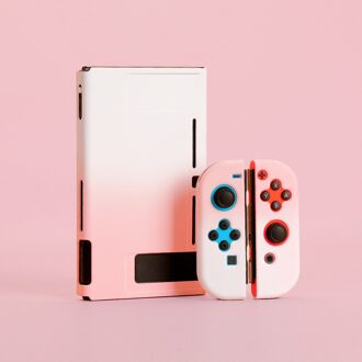 Voor Nintendo Switch Gevallen Console Beschermende Hard Case Shell Voor Nintendos Schakelaar Kleurrijke Voor Nintendo Switch Accessoires roze-wit gradient