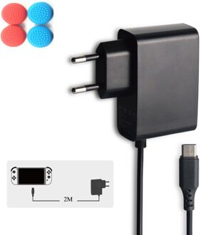 Voor Nintendo Switch Nintendoswitch Ns Game Console Travel Startpagina Muur Adapter Opladen Voeding Usb Type C 2M Ac charger Eu