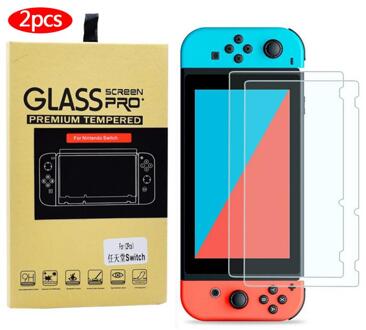 Voor Nintendo Switch Premium Gehard Ultra Heldere Glazen Screen Protector 2 Packs, 2 Stuks 9H Film Screen Protector Voor Ns Schakelaar