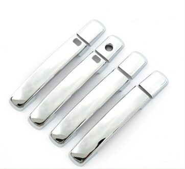 Voor Nissan Navara D40 Frontier 2005 (8Pc) abs Chrome Deurgreep Beschermend Omhulsel Cover Trim Auto Styling zilver
