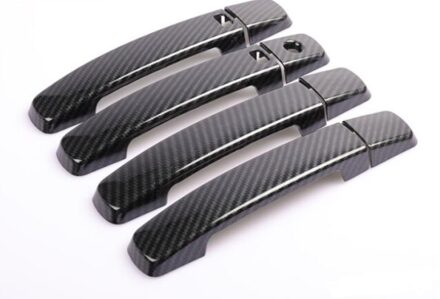 Voor Nissan Navara D40 Frontier 2005 (8Pc) abs Chrome Deurgreep Beschermend Omhulsel Cover Trim Auto Styling zwart