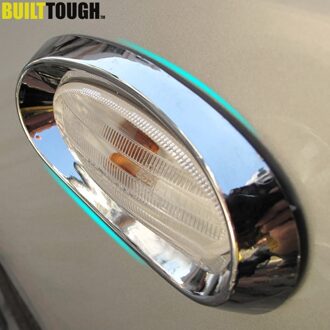 Voor Nissan Qashqai Dualis Chrome Side Licht Knipperlicht Cover Trim Auto Styling Kit Sticker accessoires