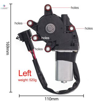 Voor Nissan Sylphy Tiida Geniss Livina Elektrische Auto Venster Lifter Motor Power Glas Motor Regulator Links/Rechts 6pin voorkant links-6pin