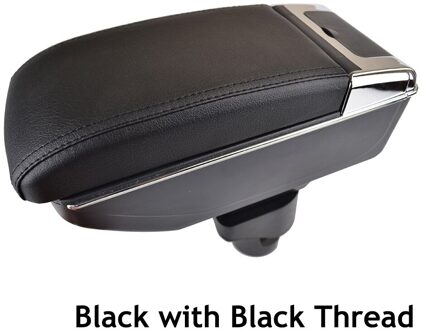 Voor Nissan Versa Sedan Latio Sunny 12-18 Arm Rest Renault Scala Center Console Opbergdoos 13 14 15 Dual Layer Armsteun zwart draad