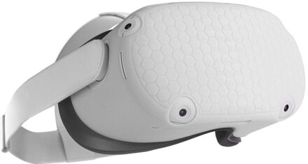 Voor Oculus Quest 2 Anti-Slip Schokbestendige Shell Case Silicone Beschermende Shell Anti Scratch Front Cover Oculus Quest 2 accessoires wit