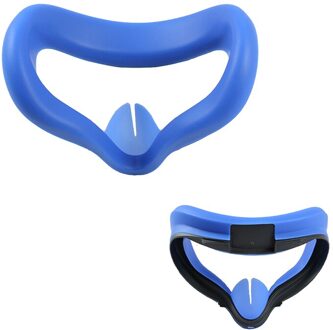 Voor Oculus Quest 2 Eye Cover Masker Siliconen Anti-Zweet Licht Blokkeren Beschermende Eye Cover Case Vr Headset Accessoires blauw