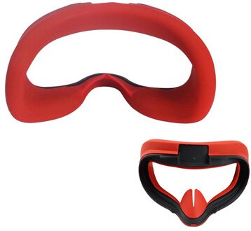 Voor Oculus Quest 2 Eye Cover Masker Siliconen Anti-Zweet Licht Blokkeren Beschermende Eye Cover Case Vr Headset Accessoires rood