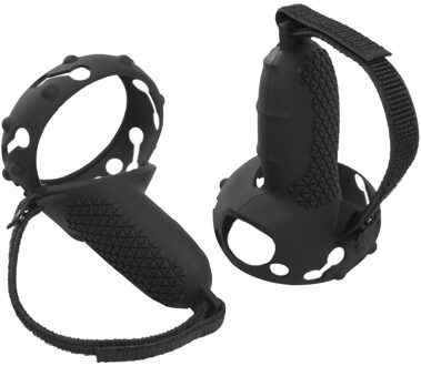 Voor Oculus Quest 2 Siliconen Band Bescherming Cover Vr Accessoires Vr Gaming Controller Handgreep Voor Oculus Quest2 Accessoires zwart