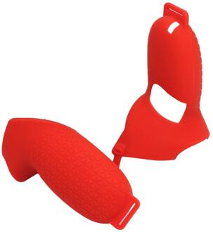 Voor Oculus Quest 2 Vr Beschermhoes Accessoires Vr Controller Handgreep Case Antislip Zachte Siliconen Sleeve Voor quest2 rood