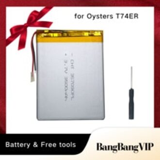 Voor Oesters T74ER Batterij 2 Draad 3.7V 3500Mah 7 Inch Tablet Lithium Polymeer Batterij