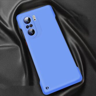 Voor Oppo Reno 5 Case Ultra Dunne Matte Frameloze Cover Voor Oppo Reno5 Case Shockproof lucht blauw