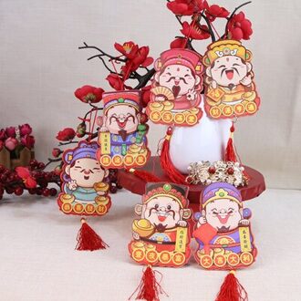 Voor Oranje Bomen 6 Pcs Onregelmatige Vorm Chinese Ox Jaar Rode Pakketten ontwerp 2