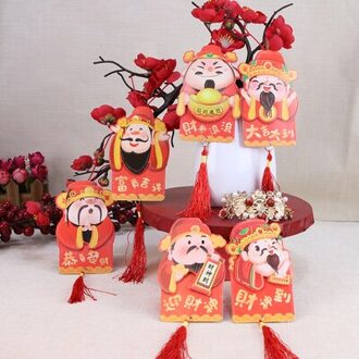 Voor Oranje Bomen 6 Pcs Onregelmatige Vorm Chinese Ox Jaar Rode Pakketten ontwerp 5