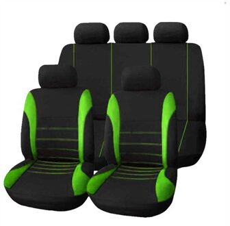 (Voor + Achter) speciale Gusa Auto Stoelhoezen Voor Mitsubishi Asx Lancer Sport Ex Zinger Fortis Outlander Auto Gusa 9stk-lao-groen