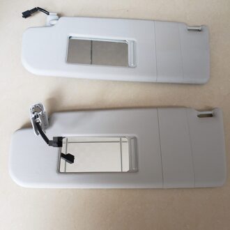 Voor Polo Dak Zonnescherm Zonneklep Met Spiegel Grijs rechtsaf