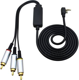Voor Psp 2000 3000 Tranfer Slanke Naar Tv 3 Rca Kabel Cord Av-kabel Audio Kabels