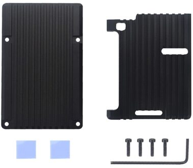 Voor Raspberry Pi 4 Fan Case Met Dubbele Koelventilator Aluminium Heatsink Eenvoudige Verwijderbare Cover zonder fan