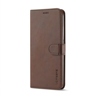 Voor Realme C3 Case Lederen Vintage Telefoon Case Op Realme C3 Case Flip 360 Magnetische Wallet Case Voor Realme C3 cover Hoesjes Fundas Bruin