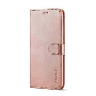 Voor Realme C3 Case Lederen Vintage Telefoon Case Op Realme C3 Case Flip 360 Magnetische Wallet Case Voor Realme C3 cover Hoesjes Fundas roos goud