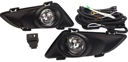 Voor Rechts & Links Clear Mistlichten Lamp Lens Met Bedrading Kit Voor Mazda 6 2003-2005