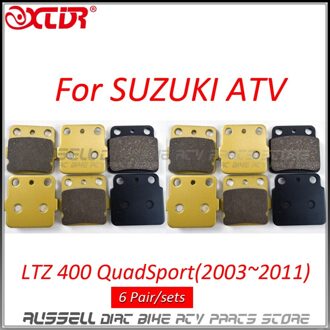 Voor Remblokken F R Voor Suzuki Z400 LTZ Z 40O LTZ400 6 Pair/sets