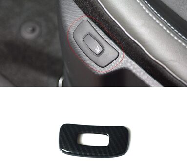 Voor Renault Captur Lhd Abs Carbon Fibre Innerlijke Armsteun Portierruit Lift Schakelaar Knop Panel Accessoires 4Pcs seat adjustment