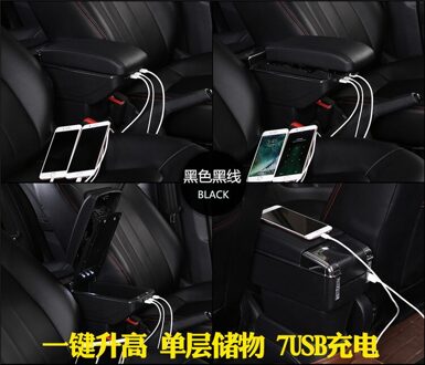 Voor Renault Duster Armsteun Doos Speciale Auto Centrale Kant Doos Auto Centrale Winkel Doos Gemodificeerde Onderdelen Double-Layer Punch-Gratis Storag Grijs