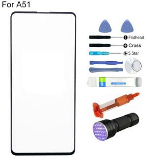 Voor Samsung Galaxy A01 A11 A21 A31 A41 A51 A71 Vervanging Outer Voor Glas Lens Scherm Uv Lijm Kit Front glas Screen Kit Samsung Galaxy A51