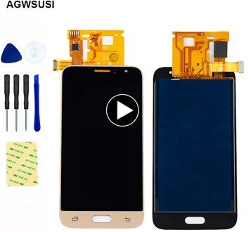 Voor Samsung Galaxy J1 Lcd-scherm J120 Sm-J120F Lcd J120M J120H/Ds Lcd Display Panel Touch screen Digitizer Vergadering zwart 4.5