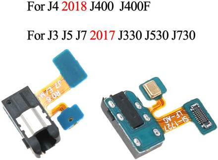 Voor Samsung Galaxy J3 J5 J7 J330 J530 J730 J4 J400 J400F Koptelefoon Aansluiting Hoofdtelefoon Audio Jack + mic Flex Kabel